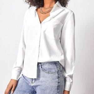 Patch Button Down Sold Shirt